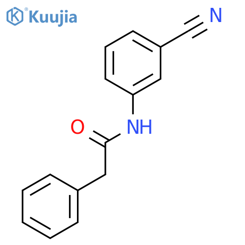 N-(3-Cyanophenyl)benzeneacetamide structure