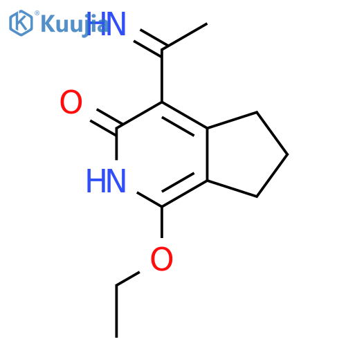 6,7-Dihydro-1-ethoxy-4-(1-iminoethyl)-5H-2-pyrindin-3-ol structure