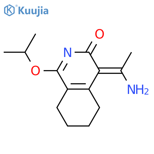 (4Z)-4-(1-aminoethylidene)-1-(1-methylethoxy)-5,6,7,8-tetrahydroisoquinolin-3(4H)-one structure