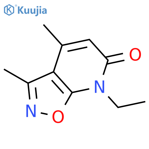 Isoxazolo[5,4-b]pyridin-6(7H)-one, 7-ethyl-3,4-dimethyl- structure