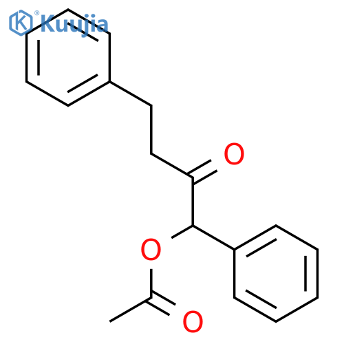 2-Butanone, 1-(acetyloxy)-1,4-diphenyl- structure