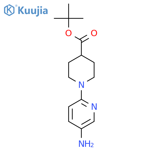 tert-Butyl 1-(5-aminopyridin-2-yl)piperidine-4-carboxylate structure