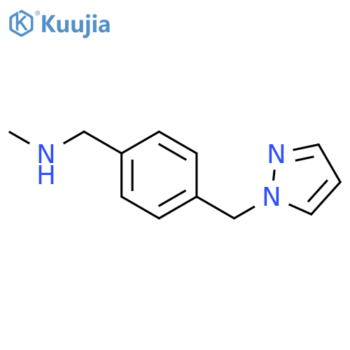 N-Methyl-4-(1H-pyrazol-1-ylmethyl)benzylamine structure