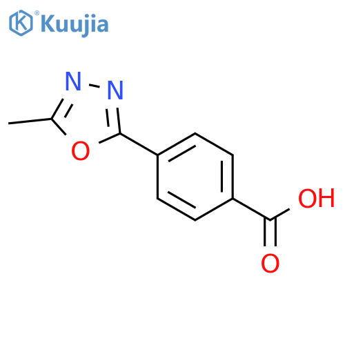 4-(5-Methyl-1,3,4-oxadiazol-2-yl)benzoic acid structure