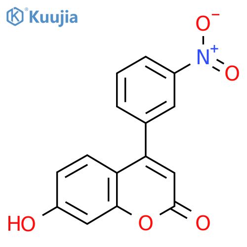 7-Hydroxy-4-(3-nitrophenyl)-2H-chromen-2-one structure