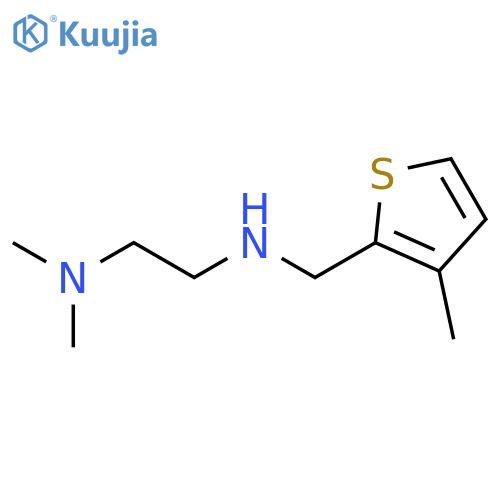 N1,N1-Dimethyl-N2-((3-methylthiophen-2-yl)methyl)ethane-1,2-diamine structure