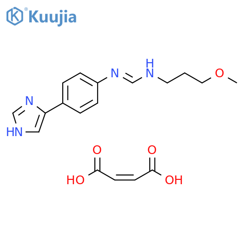 Methanimidamide,N-[4-(1H-imidazol-4-yl)phenyl]-N'-(3-methoxypropyl)-,(2Z)-2-butenedioate (1:2) structure