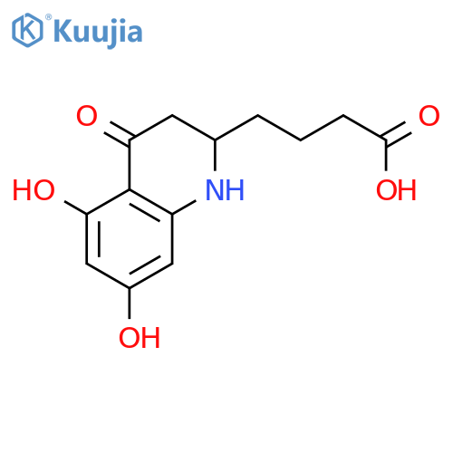 2-Quinolinebutanoic acid, 1,2,3,4-tetrahydro-5,7-dihydroxy-4-oxo- structure