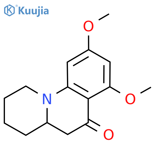 6H-Benzo[c]quinolizin-6-one, 1,2,3,4,4a,5-hexahydro-7,9-dimethoxy- structure