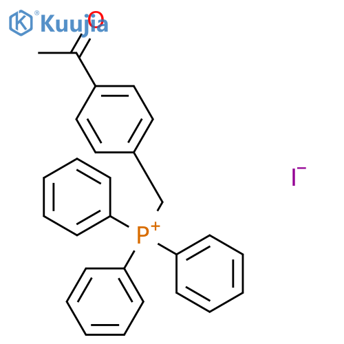 Phosphonium, [(4-acetylphenyl)methyl]triphenyl-, iodide structure
