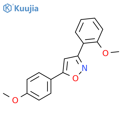 Isoxazole, 3-(2-methoxyphenyl)-5-(4-methoxyphenyl)- structure