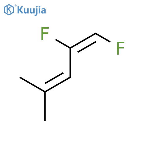 1,3-Pentadiene, 1,2-difluoro-4-methyl-, (E)- structure