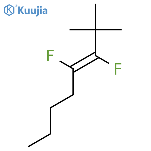 3-Octene, 3,4-difluoro-2,2-dimethyl-, (E)- structure