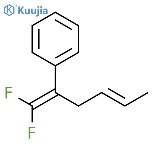 Benzene, [1-(difluoromethylene)-3-pentenyl]- structure