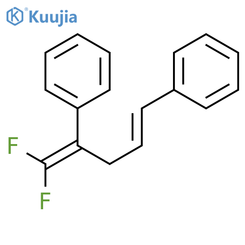 Benzene, 1,1'-[4-(difluoromethylene)-1-butene-1,4-diyl]bis- structure