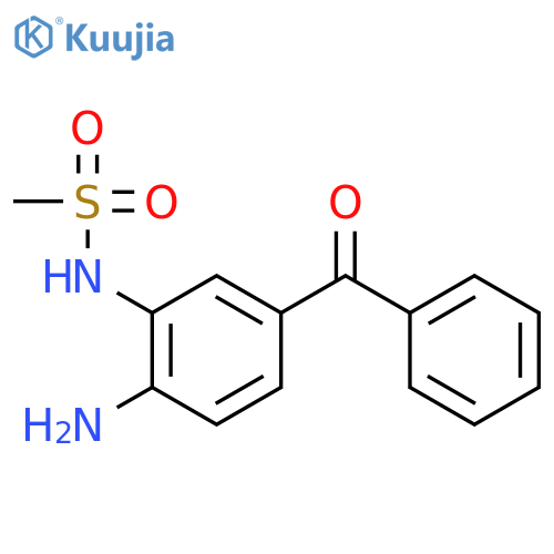 Methanesulfonamide, N-(2-amino-5-benzoylphenyl)- structure