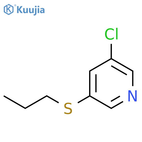 Pyridine, 3-chloro-5-(propylthio)- structure