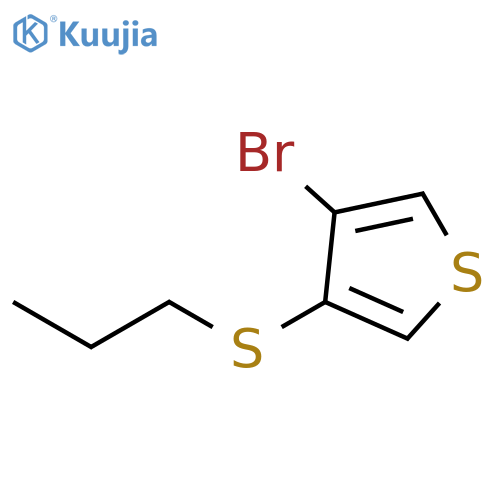 Thiophene, 3-bromo-4-(propylthio)- structure