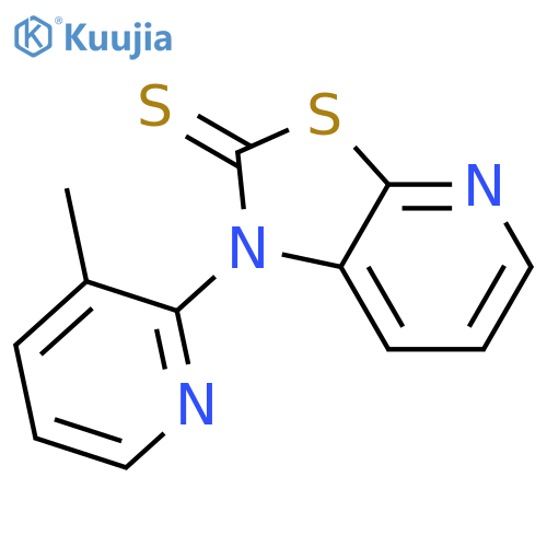Thiazolo[5,4-b]pyridine-2(1H)-thione, 1-(3-methyl-2-pyridinyl)- structure