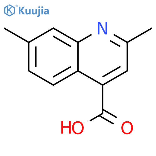 2,7-Dimethylquinoline-4-carboxylic acid structure