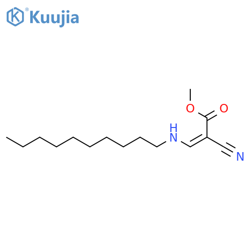 methyl (2E)-2-cyano-3-(decylamino)prop-2-enoate structure