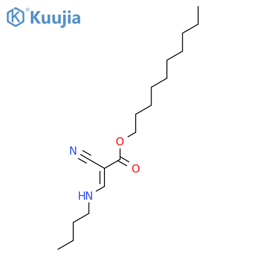 decyl (2E)-3-(butylamino)-2-cyanoprop-2-enoate structure