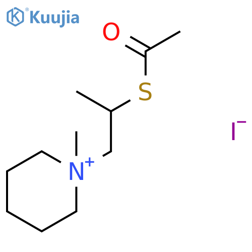 Piperidinium, 1-[2-(acetylthio)propyl]-1-methyl-, iodide structure