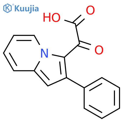 Oxo(2-phenyl-3-indolizinyl)acetic Acid structure