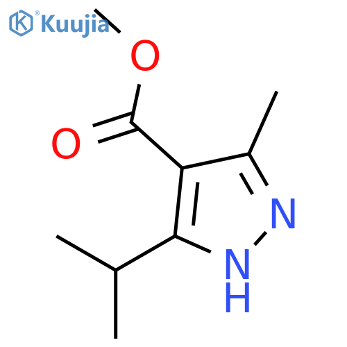 methyl 5-isopropyl-3-methyl-1H-pyrazole-4-carboxylate structure