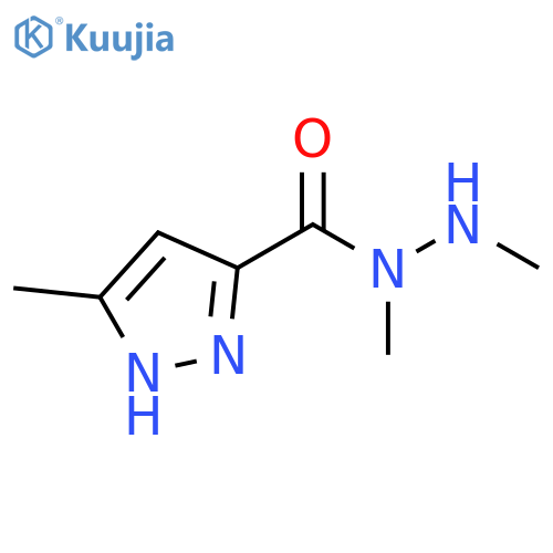 1H-Pyrazole-3-carboxylic acid, 5-methyl-, 1,2-dimethylhydrazide structure