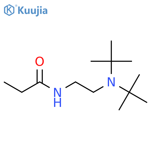 Propanamide, N-[2-[bis(1,1-dimethylethyl)amino]ethyl]- structure