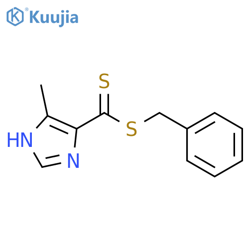 1H-Imidazole-4-carbodithioic acid, 5-methyl-, phenylmethyl ester structure