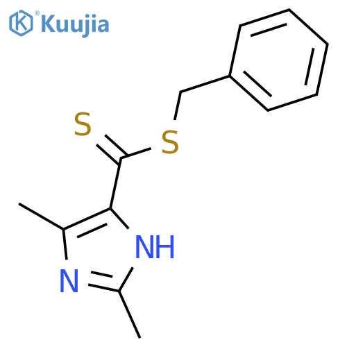 1H-Imidazole-4-carbodithioic acid, 2,5-dimethyl-, phenylmethyl ester structure