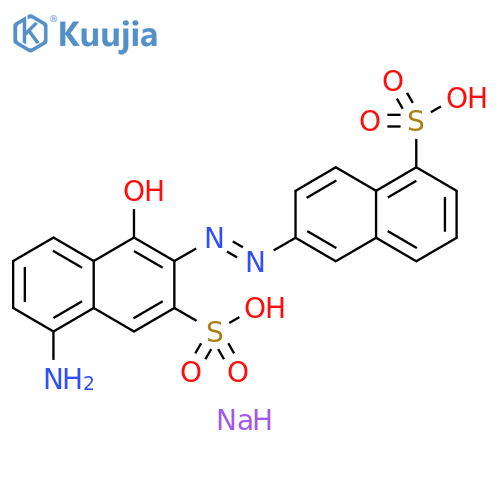 1-Naphthalenesulfonic acid, 6-[2-(5-amino-1-hydroxy-3-sulfo-2-naphthalenyl)diazenyl]-, sodium salt (1:2) structure