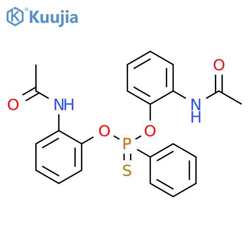 PHOSPHONOTHIOIC ACID, PHENYL-, O,O-BIS[2-(ACETYLAMINO)PHENYL] ESTER structure