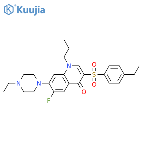 3-(4-ethylbenzenesulfonyl)-7-(4-ethylpiperazin-1-yl)-6-fluoro-1-propyl-1,4-dihydroquinolin-4-one structure