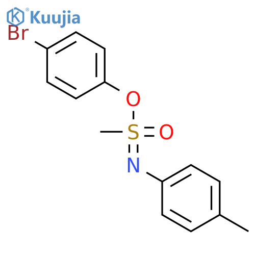 Methanesulfonimidic acid, N-(4-methylphenyl)-, 4-bromophenyl ester structure