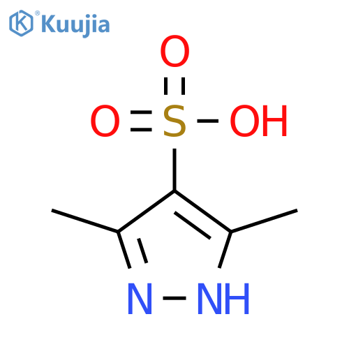 3,5-dimethyl-1H-pyrazole-4-sulfonic acid structure