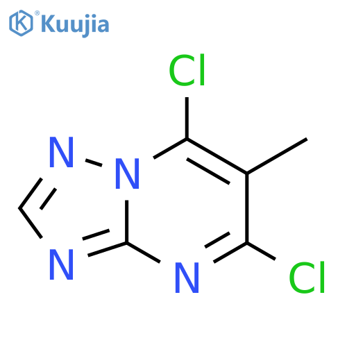 5,7-dichloro-6-methyl-1,2,4triazolo1,5-apyrimidine structure