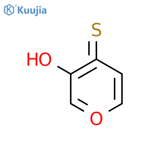 4H-Pyran-4-thione, 3-hydroxy- structure