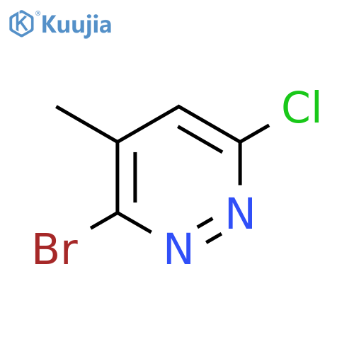 3-Bromo-6-chloro-4-methylpyridazine structure