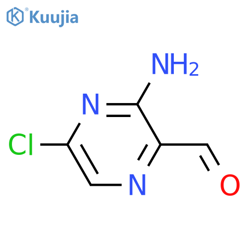 3-Amino-5-chloropyrazine-2-carbaldehyde structure