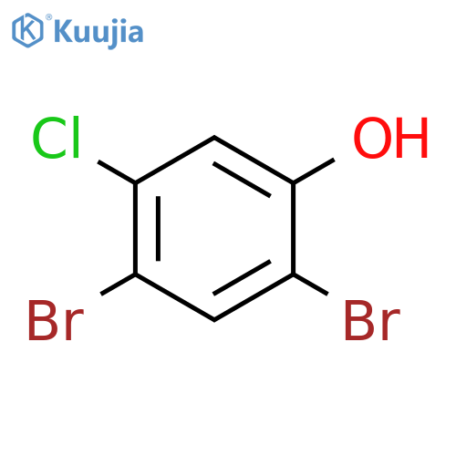 2,4-dibromo-5-chlorophenol structure