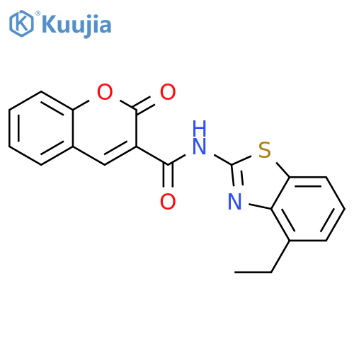 N-(4-ethyl-1,3-benzothiazol-2-yl)-2-oxo-2H-chromene-3-carboxamide structure
