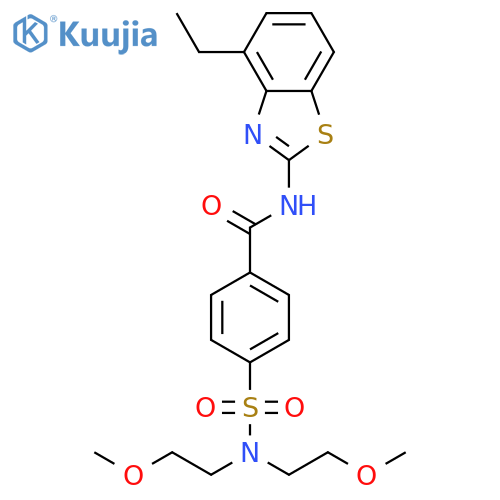 4-bis(2-methoxyethyl)sulfamoyl-N-(4-ethyl-1,3-benzothiazol-2-yl)benzamide structure