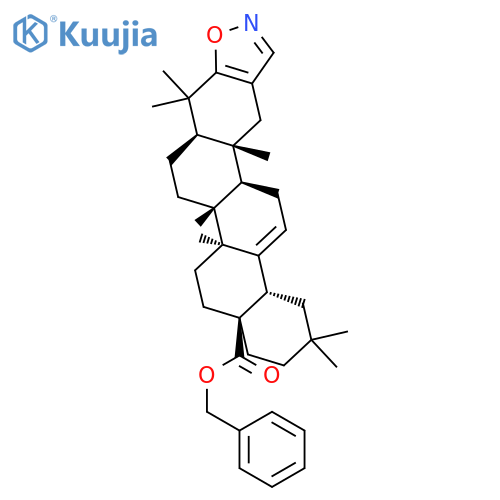 Oleana-2,12-dieno[2,3-d]isoxazol-28-oic acid phenylmethyl ester structure