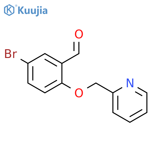 5-bromo-2-(pyridin-2-ylmethoxy)benzaldehyde structure