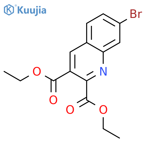 Diethyl 7-bromoquinoline-2,3-dicarboxylate structure
