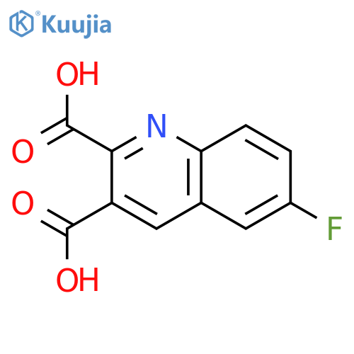 6-FLUOROQUINOLINE-2,3-DICARBOXYLIC ACID structure