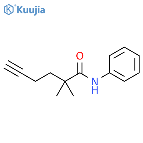 5-Hexynamide, 2,2-dimethyl-N-phenyl- structure